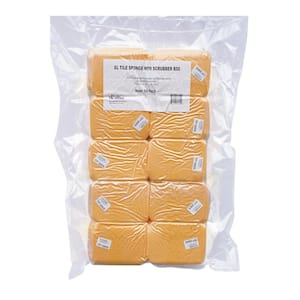 XL Tile Sponge with Scrubber Tile Sponge with Reticulated Foam (50-Pack)