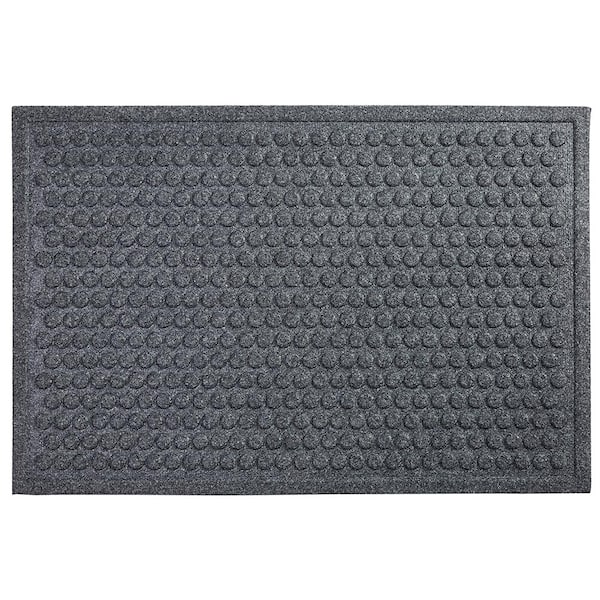 Mohawk Home Dots Charcoal 36 in. x 48 in. Impressions Door Mat