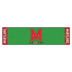 NCAA University of Maryland 1 ft. 6 in. x 6 ft. Indoor 1-Hole Golf Practice Putting Green
