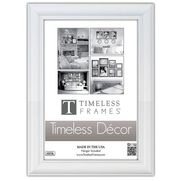 Timeless Frames Boca 1-Opening 18 in. x 24 in. White Picture Frame