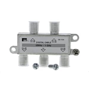 5 MHz - 1 GHz 4-Way High-Performance Cable Splitter (Standard Package, 3 Splitters)