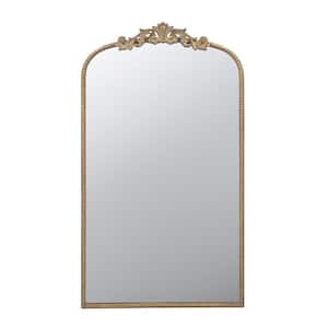 24 in. W x 41.7 in. H Iron Gold Decorative Mirror