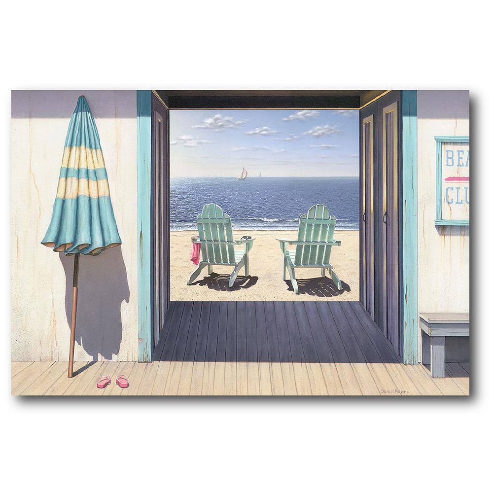 Beach Club Gallery-Wrapped Canvas Wall Art 26 in. x 18 in. price history on PriceWatchPro