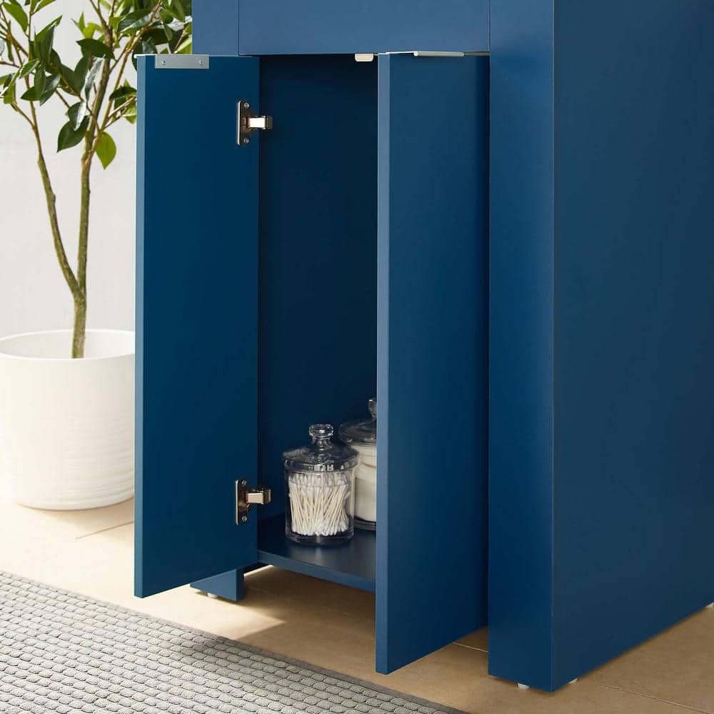 Maybelle 24" Navy White Modern Melamine Bathroom Vanity