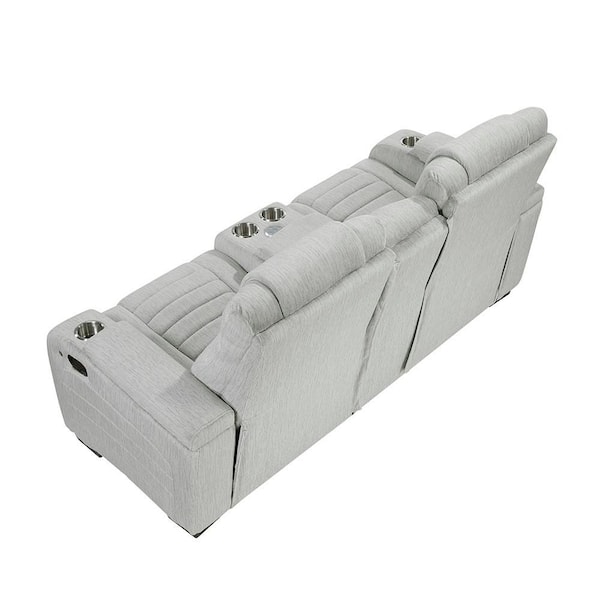 ルミオーラ2セット Lazzara Camilla 73 in W Microfiber Fabric 2-Seater Manual Double