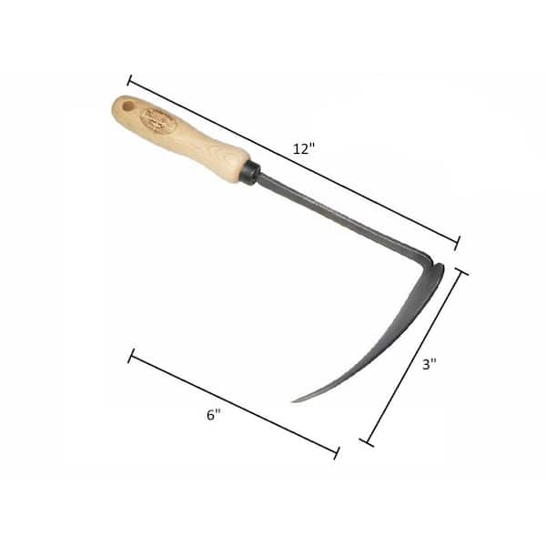 DeWit 6 in. L Handle 12 in. L Korean Left Hand Garden Hoe 31