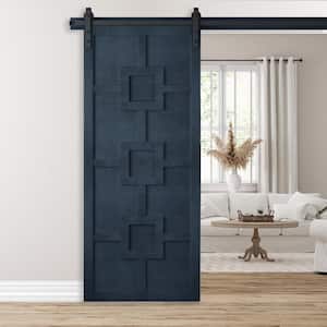 42 in. x 84 in. Mod Squad Admiral Wood Sliding Barn Door with Hardware Kit