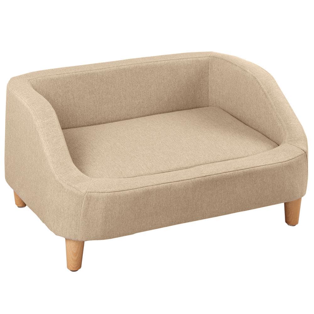 Small 37 in. Beige Pet Sofa Dog Sofa Cat sofa Cat Bed Pet Bed Dog Bed Recta