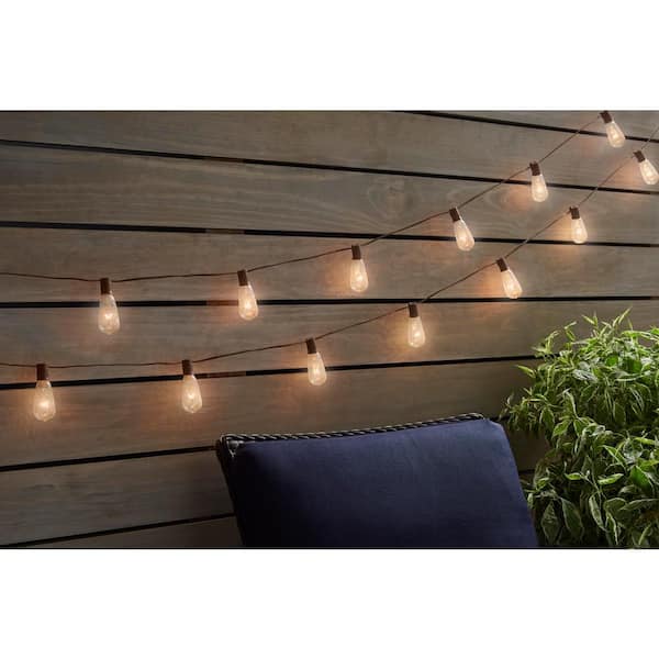 10-Light 10 ft. Outdoor/Indoor Plug-In Incandescent ST40 Crackle Bulb String Light