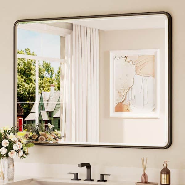 Wisfor 48 in. W x 24 in. H Large Rectangular Framed Sparkling