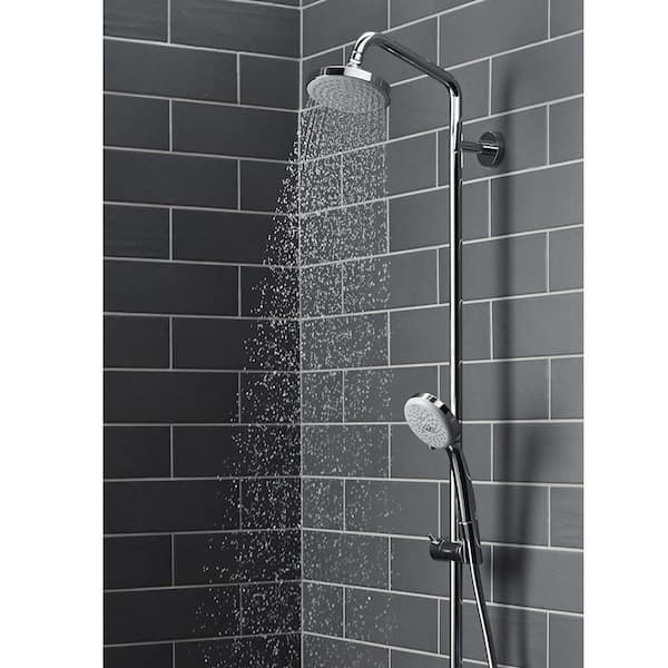 Croma 63 in. Dual Showerhead and Handheld Showerhead in Chrome