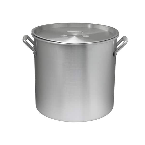 64 qt. Aluminum Cooking Stock Pot with Basket for Steaming Tamales