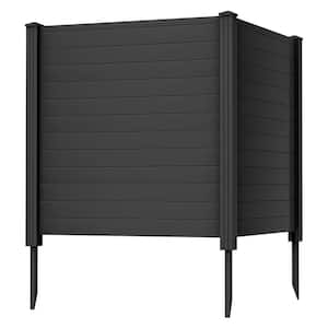 49 in. Outdoor PVC Privacy Panels 2-Pack Garden Fence