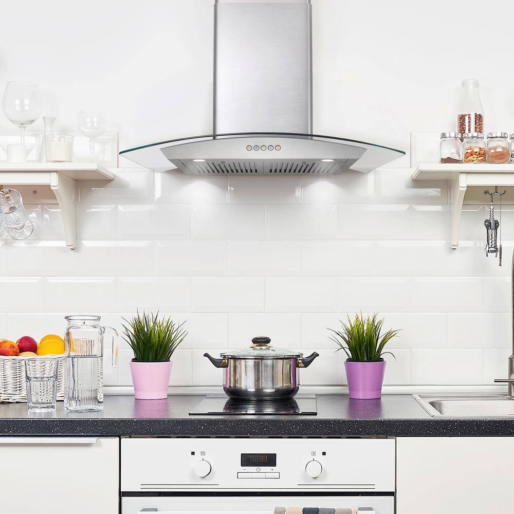 Cosmo 30" Stainless Steel Convertible Wall Mount Range Hood