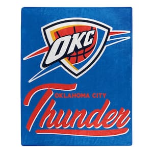 NBA Thunder Signature Raschel Multi-Colored Throw Blanket