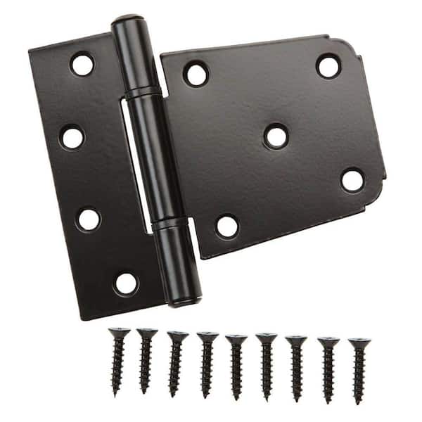 Everbilt 31/2 in. Black Stainless Steel Gate Tee Hinge 60236 The
