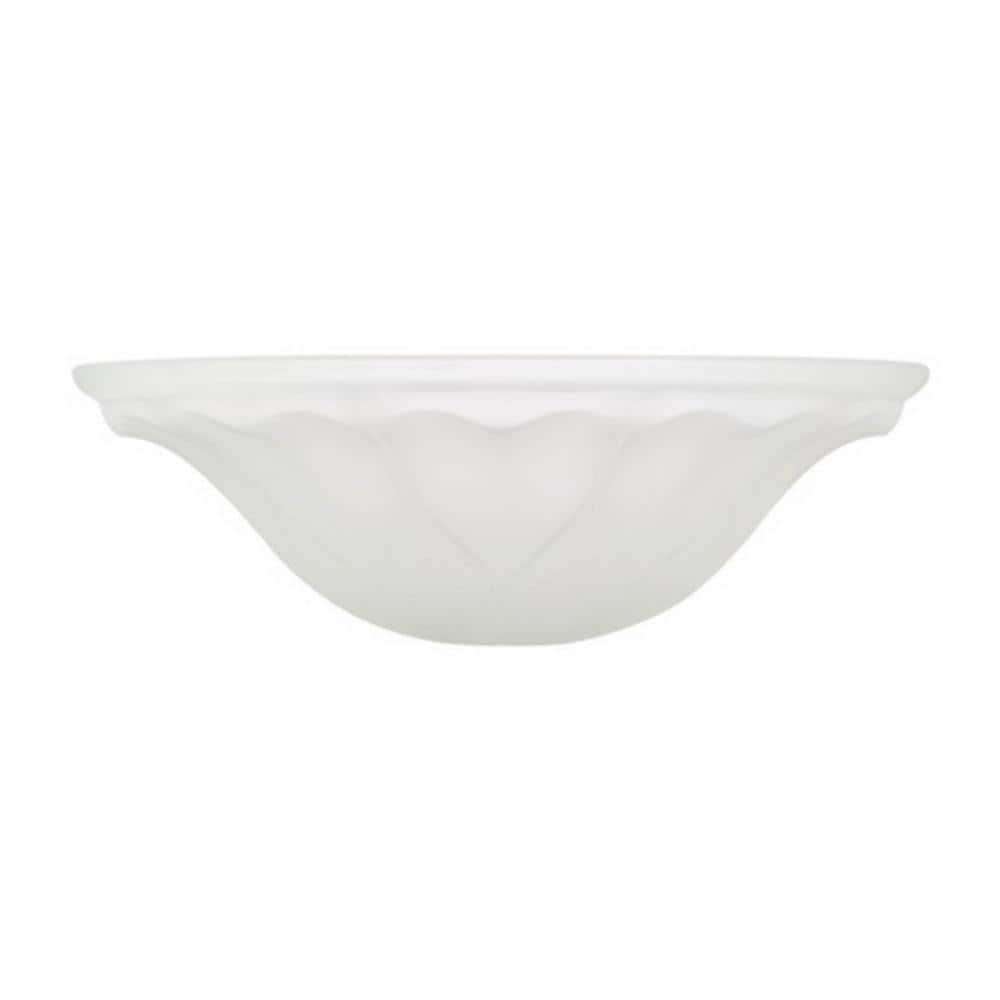 5-3/8 in. H x 15-5/8 in. Dia/Frosted Glass Shade For Torchiere Lamp, Swag L