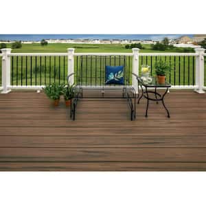 Enhance Naturals 1 in. x 6 in. x 1 ft. Toasted Sand Composite Deck Board Sample - Brown