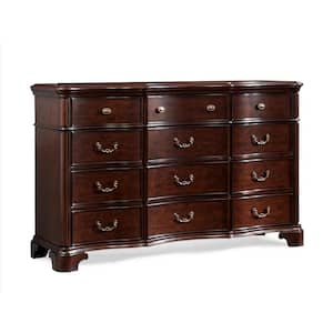 Tomlyn 12-Drawer Dark Cherry Dresser