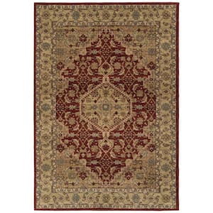 McAlester Burgundy 7 ft. 10 in. x 10 ft. Area Rug