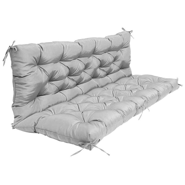 spca 2-3 Seater Outdoor Swing Cushion with Backrest-Waterproof Replacement Pad 59 x 43.3 x 3.9 in.