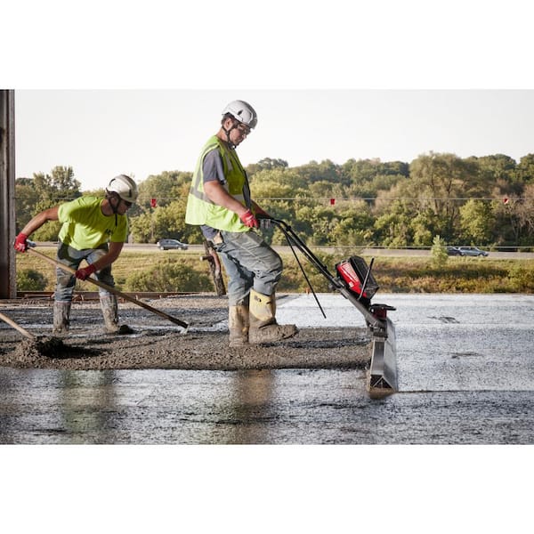 MX FUEL Lithium Ion Cordless Vibratory Screed with 2 Batteries and Charger  + CP203 Battery Pack