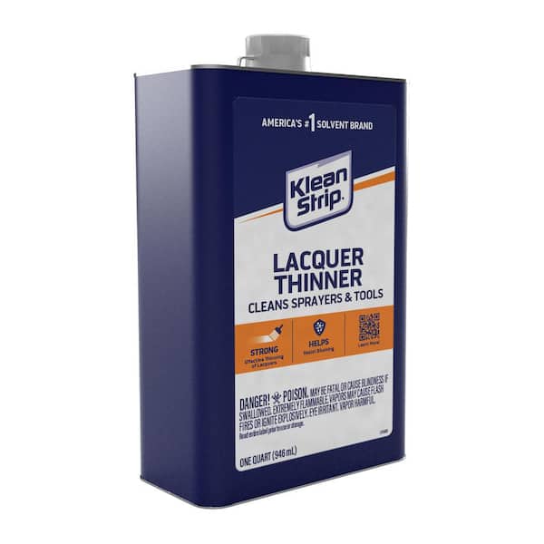 Klean Strip Lacquer Thinner Cleans Sprayers & Tools 1 Quart QML170