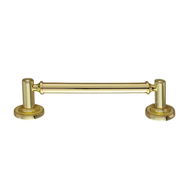 Sumner Street Home Hardware Minted 5 in. (127 mm) Center-to-Center Traditional Polished Gold Bar Drawer Pull
