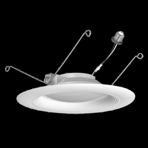 5/6 in. Adjustable CCT Housing Required Non-IC Rated Dimmable Indoor Integrated LED Recessed Light Trim T24 (4 Packs)