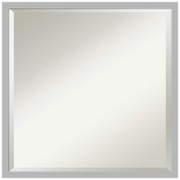 Hera 21 in. x 21 in. Modern Square Framed Chrome Bathroom Vanity Mirror