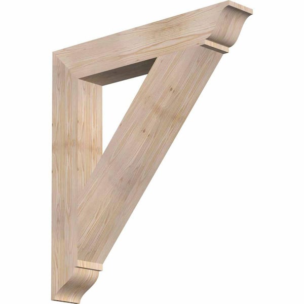 Ekena Millwork 5-1/2 in. x 40 in. x 36 in. Douglas Fir Traditional Smooth Bracket