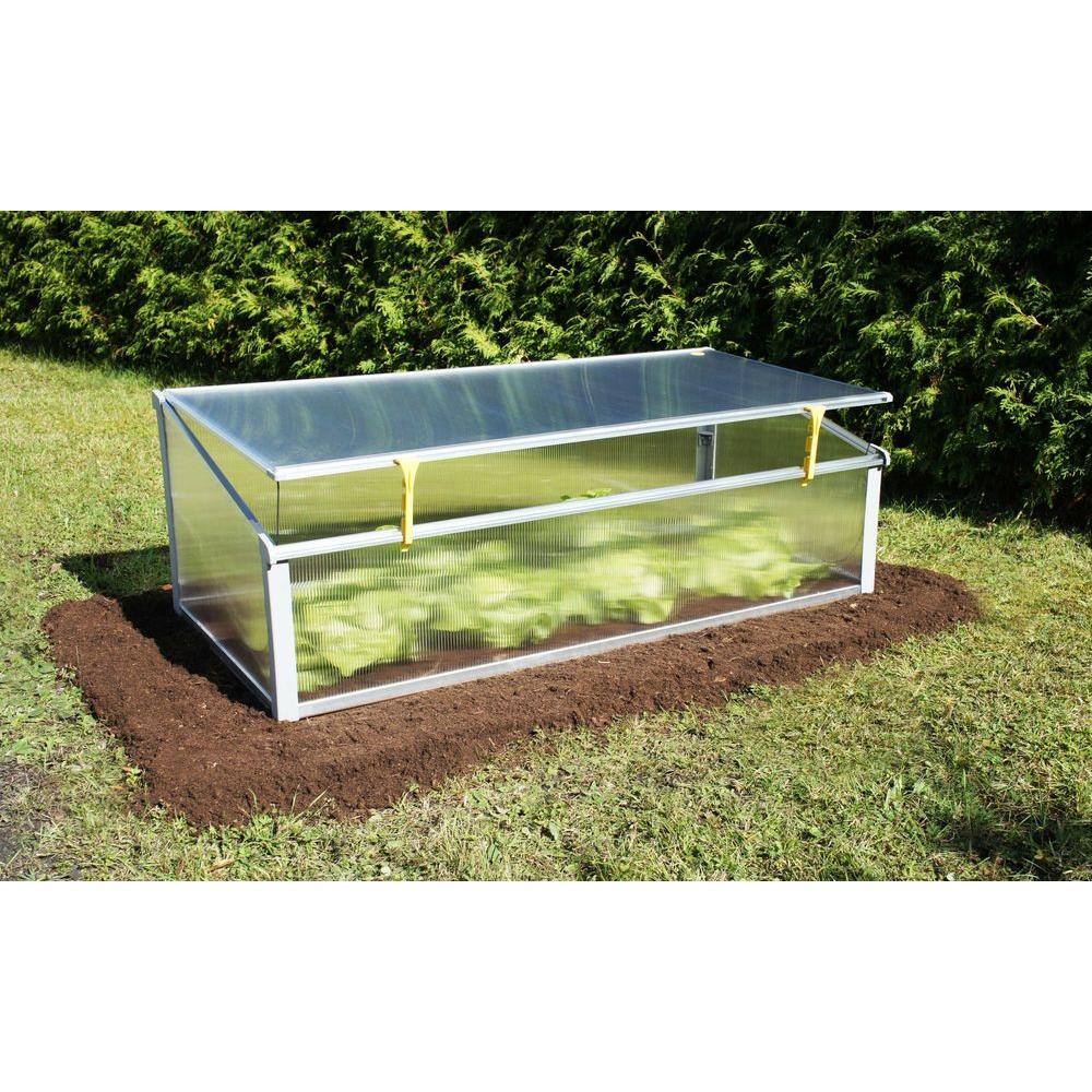 Anodized Aluminum Year-Round Cold Frame Greenhouse with Polycarbonate Panels