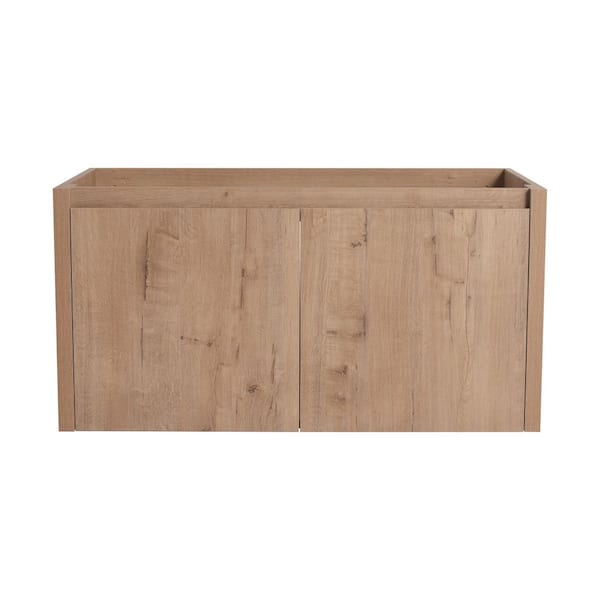 36 in. Bath Vanity Cabinet without Top in Imitative Oak Unassembled