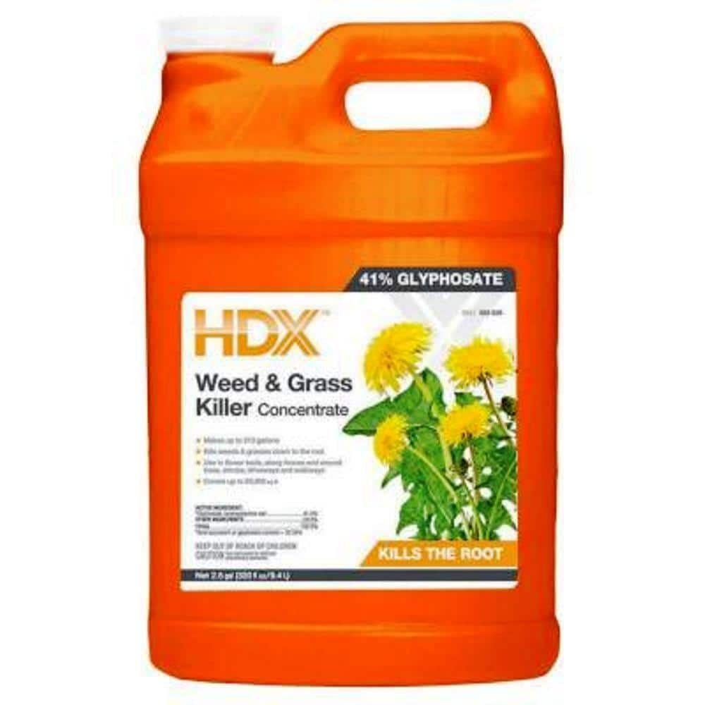 HDX 2.5 Gal. Concentrate Weed And Grass Killer 058021005 - The Home Depot