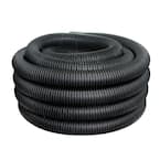 3 in. x 100 ft. Corrugated Pipes Drain Solid Pipe