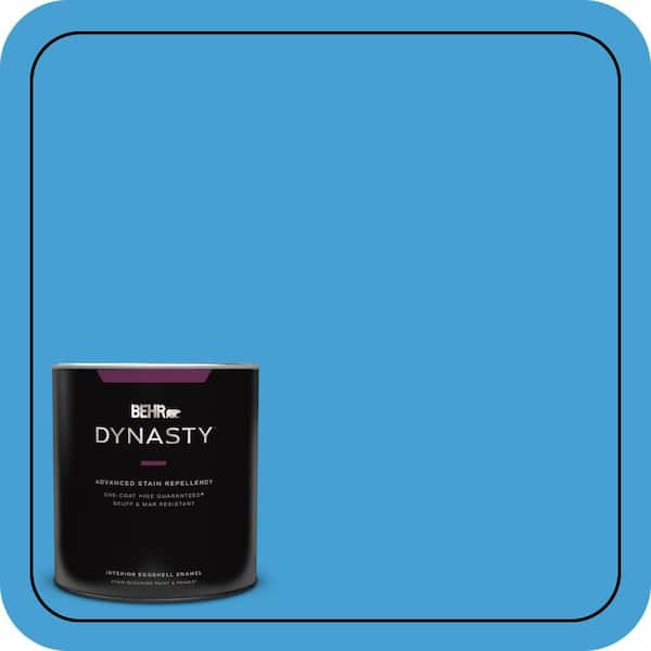 BEHR DYNASTY 1 qt. #P500-5 Peaceful River Eggshell Enamel Interior Stain-Blocking Paint and Primer