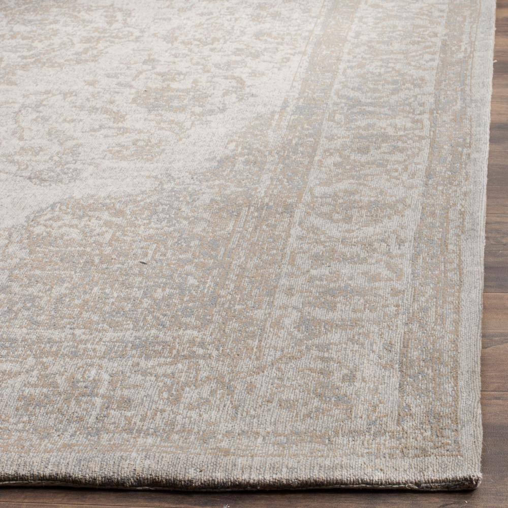 Beige Rectangular Flat Woven Cotton Area Rug, 8' x 11'