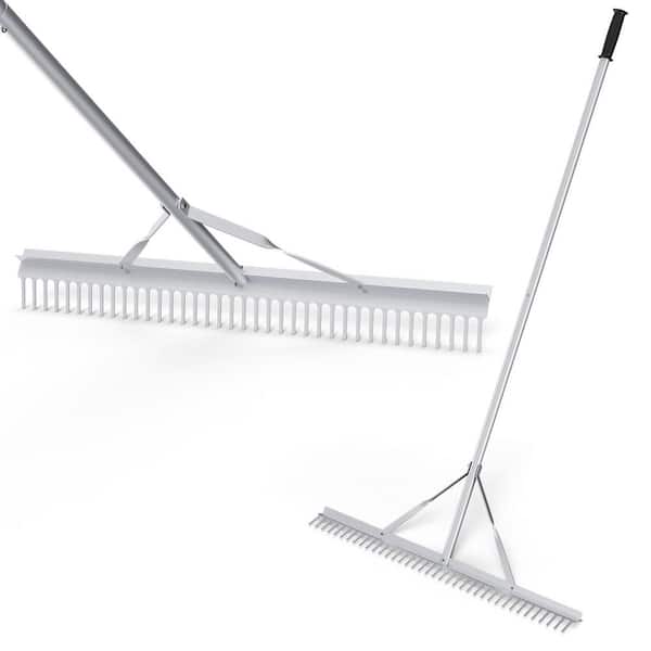 68 in. Aluminum Rake with 36 in. W Rake Head