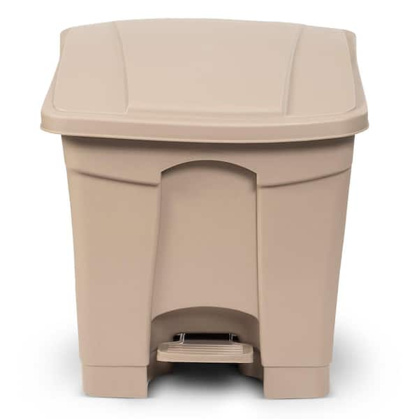 NINESTARS 3 Gal. Motion Sensor Red Rectangular Shape Plastic Trash Can  DZT-12-5RS - The Home Depot