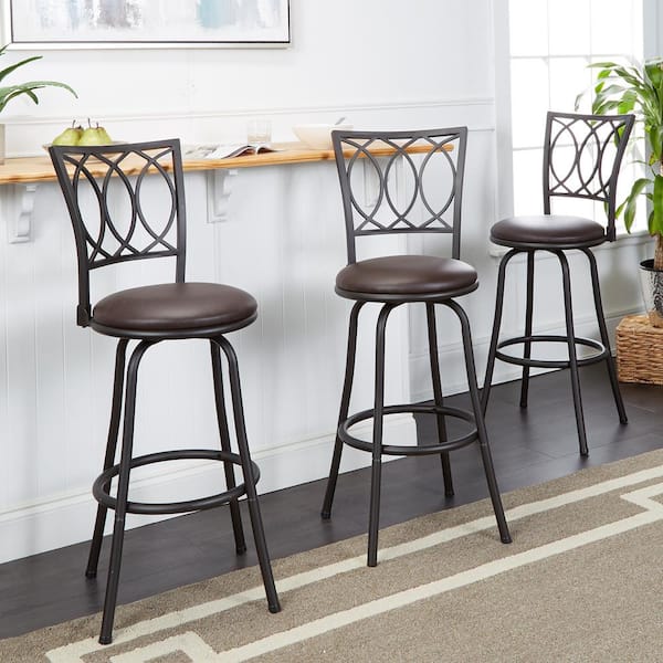 3 swivel bar stools