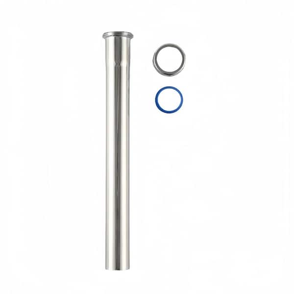 1-1/4in. x 12in. Chrome-Plated Brass Slip-Joint Sink Drain Extension Tube