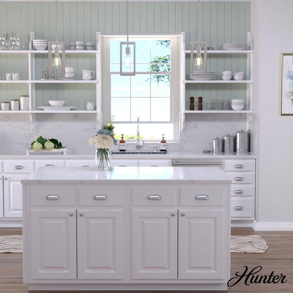 Chrome Distressed White Glass LED Mini Pendant Light