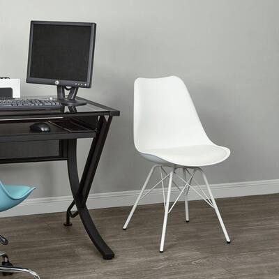 Emerson White Student Side Chair