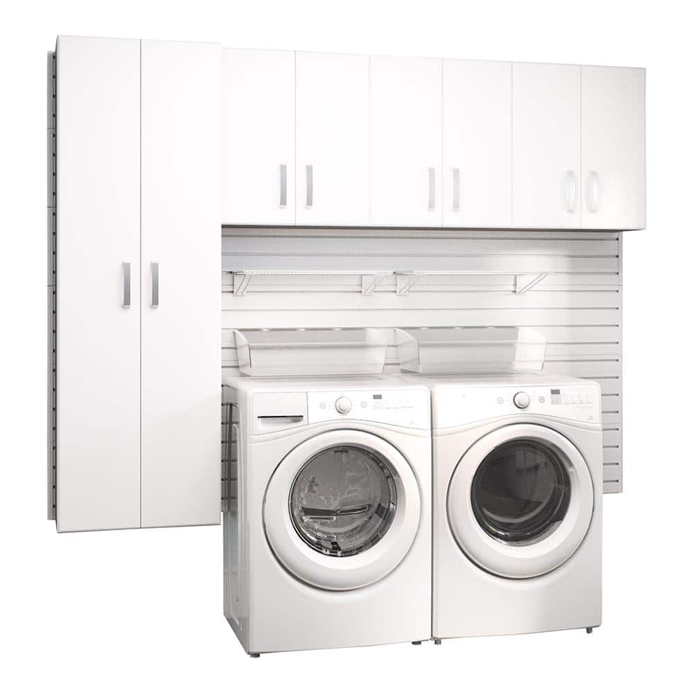 Flow Wall Modular Laundry Room Storage, How Deep Are Laundry Room Cabinets