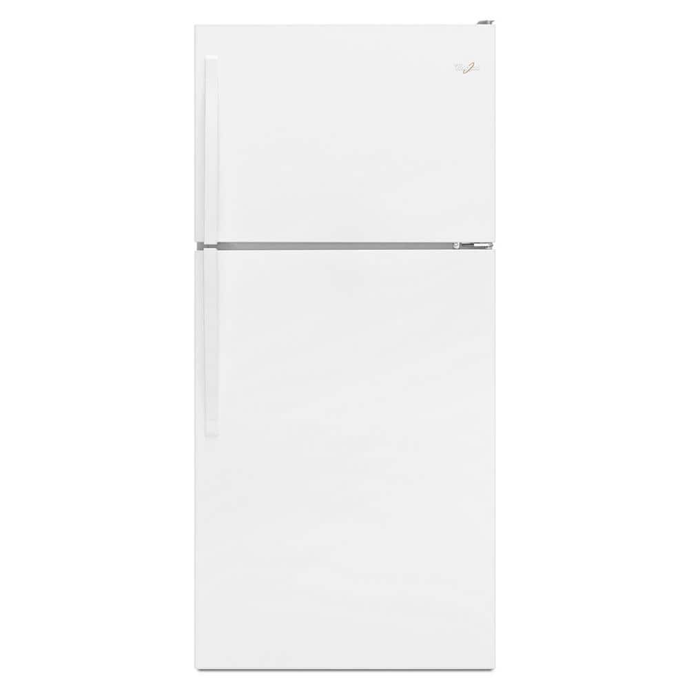Whirlpool 18.25 cu. ft. Top Freezer Built-In and Standard Refrigerator in White