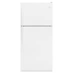 18.25 cu. ft. Top Freezer Built-In and Standard Refrigerator in White