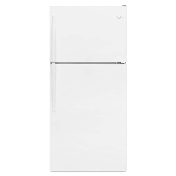 Whirlpool 18.25 cu. ft. Top Freezer Built-In and Standard Refrigerator in White