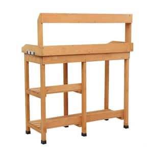 45 in. x 17.7 in. x 47.6 in. Garden Work Potting Bench with Drawers and Sink