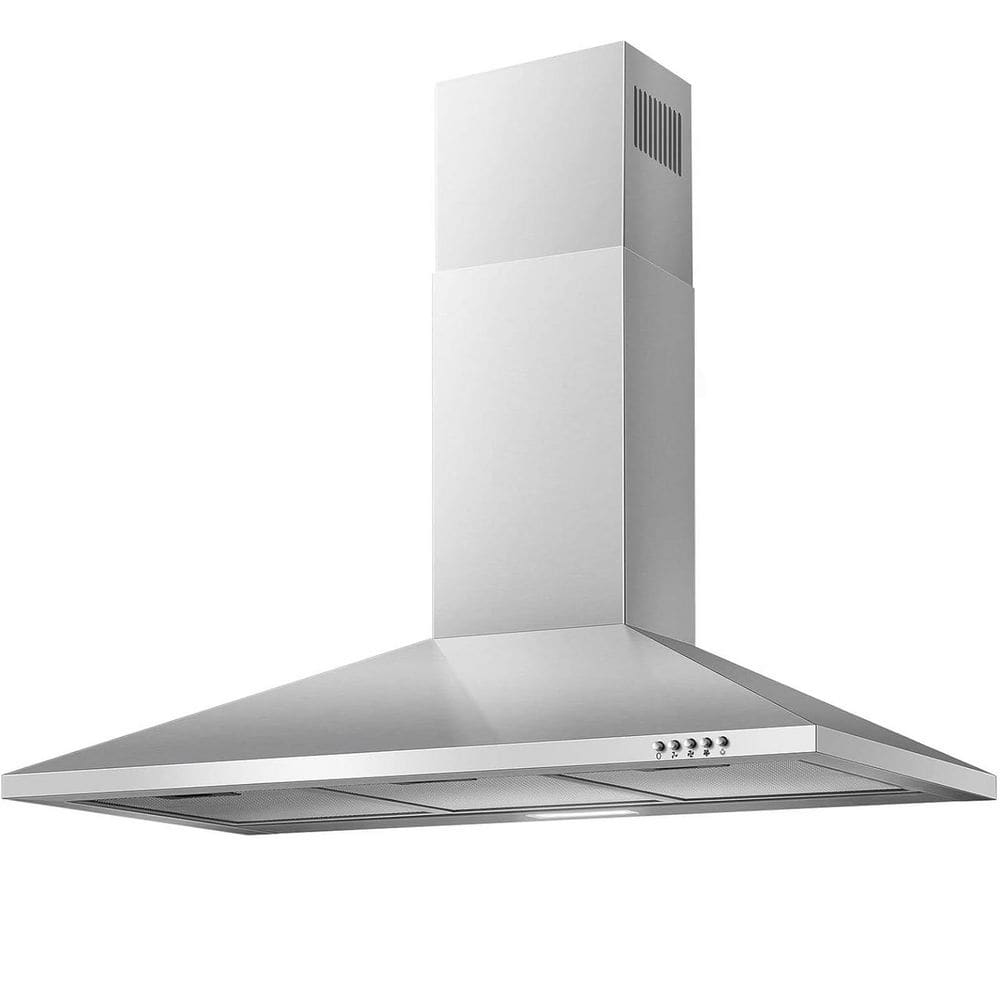 36 in. 450CFM Wall Mount Range Hood Ducted/Ductless Convertible Downdraft System in Stainless Steel price history on PriceWatchPro
