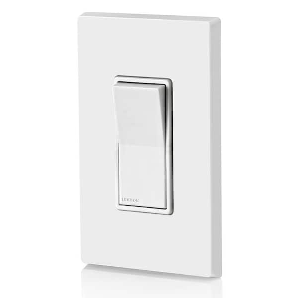 15 Amp Decora Weather-Resistant Single-Pole Switch , White W5601-W